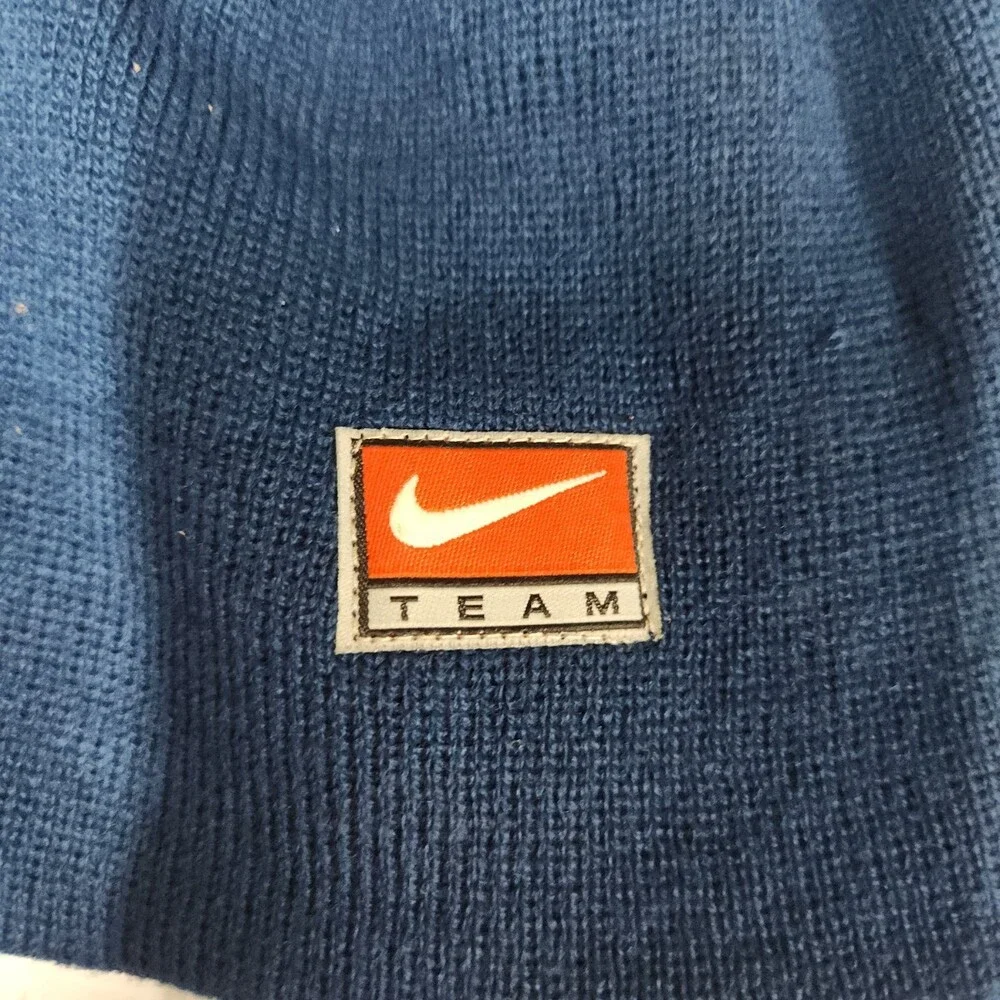Nike Connecticut Team 2pc Beanie and Gloves Set Blue Acrylic Kids Size 8-20